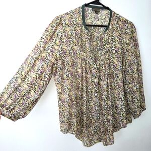 Silk Fei Anthropologie Boho Blouse